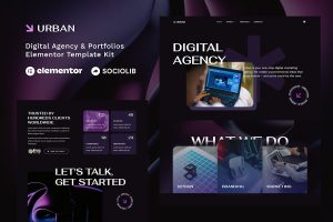 Download Urban - Dark Digital Agency & Portfolios Elementor Template Kit