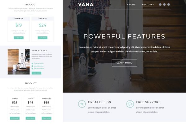 Download Vana - Responsive Email + StampReady Builder Vana is clean and modern email template is awesome design for your corporate and business email.