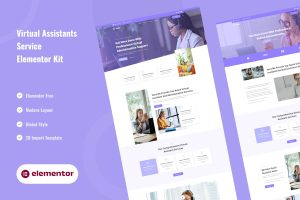 Download Veha - Virtual Assistant & Administrative Elementor Template Kit