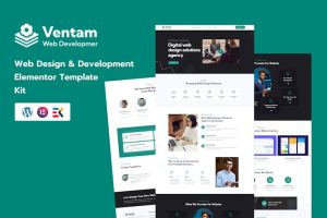 Download Ventam - Web Design Agency Elementor Template Kit