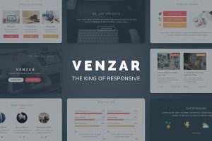 Download Venzar Responsive Clean Email Template Responsive, fits in every screens, easy to edit, clean and creative newsletter email template