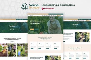 Download VerdeScape - Landscaping & Garden Care Elementor Pro Template Kit