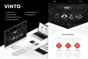 Download Vinto - Responsive Email + Themebuilder Access High quality responsive email newsletter template | MailChimp | Campaign Monitor supported