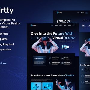 Download Virtty – Virtual Reality Services Elementor Template Kit