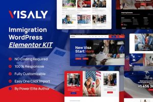 Download Visaly - Immigration & Visa Consulting Elementor Pro Template Kit