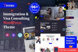 Download Vistro - Immigration Visa Consulting WordPress The