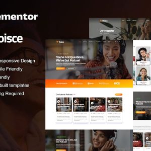 Download Voisce - Podcaster & Music Streaming Elementor Pro Template Kit