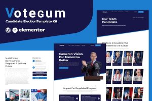 Download Votegum - Candidate Election Elementor Template Kit