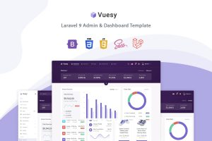 Download Vuesy - Laravel 9 Admin & Dashboard Template Vuesy is a Laravel 9 with Bootstrap 5.1.3 based fully responsive admin dashboard template