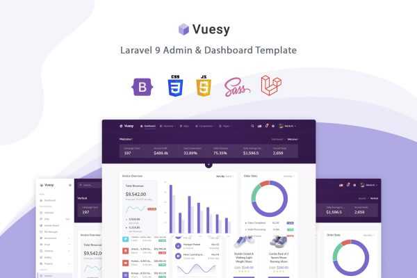 Download Vuesy - Laravel 9 Admin & Dashboard Template Vuesy is a Laravel 9 with Bootstrap 5.1.3 based fully responsive admin dashboard template