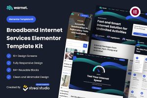 Download Warnet - Broadband Internet Services Elementor Template Kit
