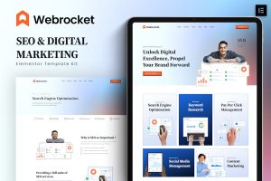 Download Webrocket - SEO & Digital Marketing Agency Elementor Template Kit