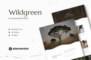 Download Wildgreen - Environmental NGO Elementor Template Kit