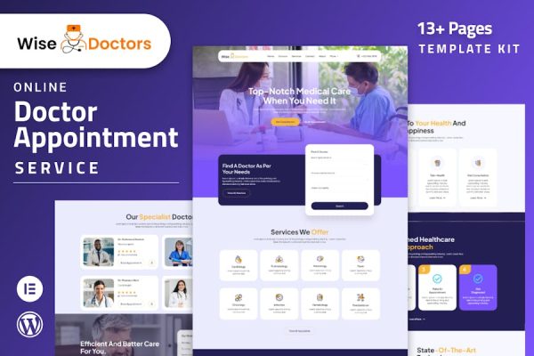 Download WiseDoctors - Healthcare & Medical Elementor Template Kit