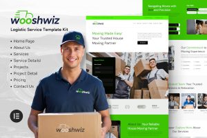 Download Wooshwiz - Logistic & Shipping Elementor Template Kits