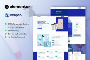 Download WrapCo - Packaging Company Elementor Template Kit