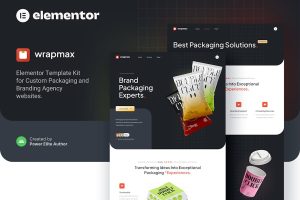 Download Wrapmax – Custom Packaging & Branding Agency Elementor Template Kit