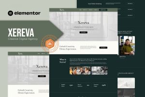 Download Xereva - Creative Digital Agency Elementor Template Kit