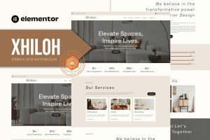 Download Xhiloh - Interiors & Architecture Elementor Template Kit