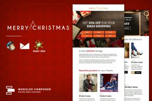 Download XMAS - E-commerce Responsive Email Template Create beautiful responsive e-mail templates for promoting your Christmas offers