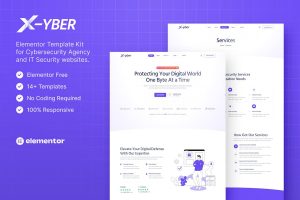 Download Xyber – Cybersecurity Agency & IT Security Elementor Template Kit