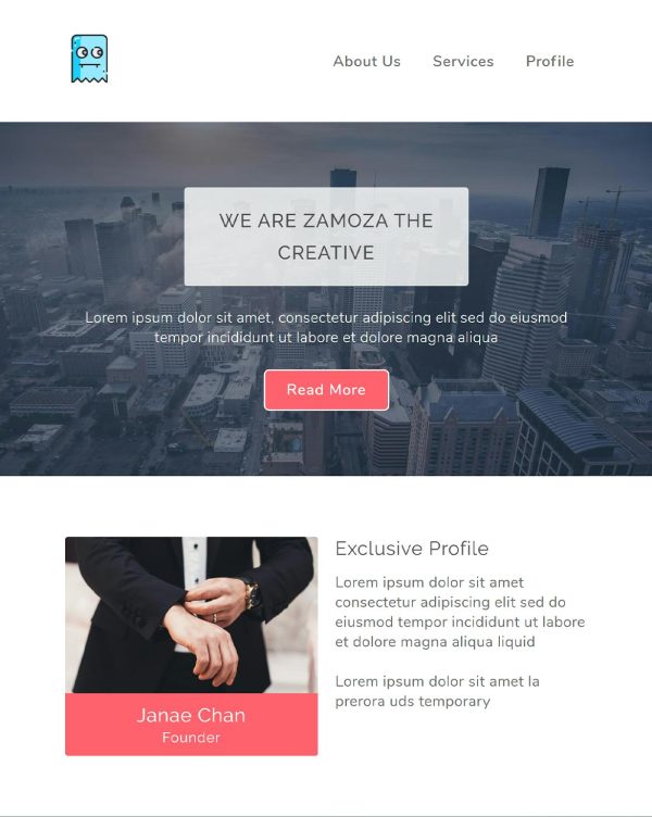 Download Zamoza Responsive Multipurpose Email Template Responsive, fits in every screens, easy to edit, clean and creative newsletter email template