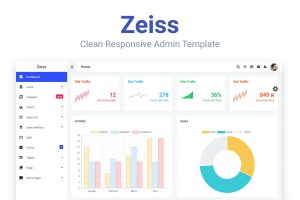 Download Zeiss - Clean Responsive Admin Template Clean Responsive Admin Template