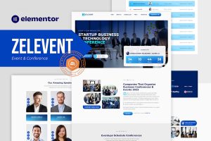 Download Zelevent - Event & Conference Elementor Template Kit