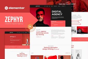 Download Zephyr - Creative Digital Agency Elementor Template Kit