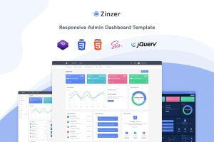 Download Zinzer - Admin Dashboard Template Zinzer is a bootstrap 4 based fully responsive admin template.