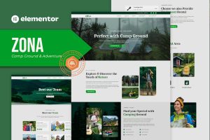 Download Zona - Camp Ground & Adventure Elementor Template Kit