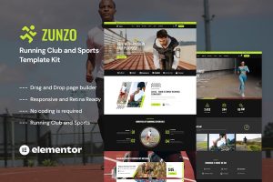 Download Zunzo - Running Club & Sports Elementor Pro Template Kit