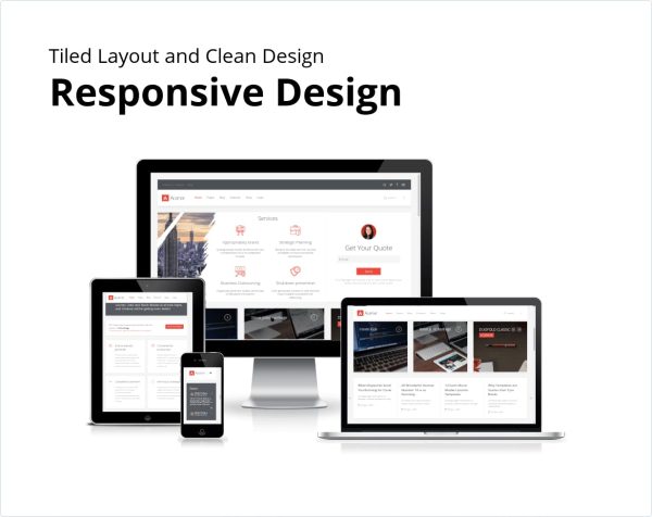 Download Acamar — Tiled Layout Responsive HTML Template Acamar Template has a fully responsive layout that adapts perfectly for all device resolutions.