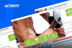 Download Activity - Sport and Fitness Site Template 4 Calories Calculators