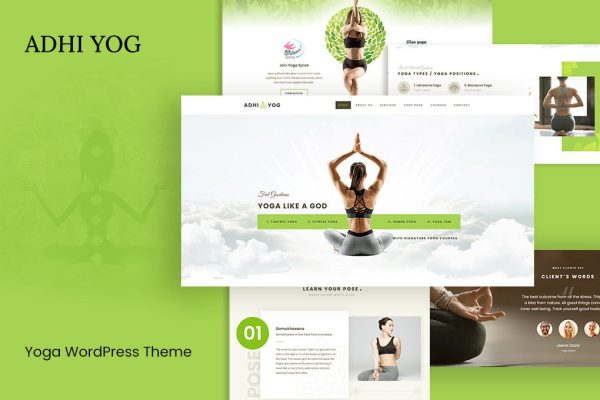 Download Adhi Yoga - Health & Wellness WordPress Theme WP Yoga, Meditation, Healthcare & Wellness Websites. Medical Woocommerce & Appoitment, Booking Theme