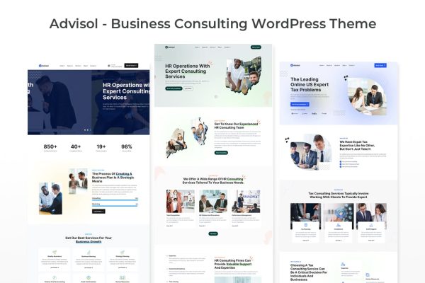 Download Advisol - Business Consulting WordPress Theme advisor, agency, business, consultant, consulting, corporate, elementor, finance, financial