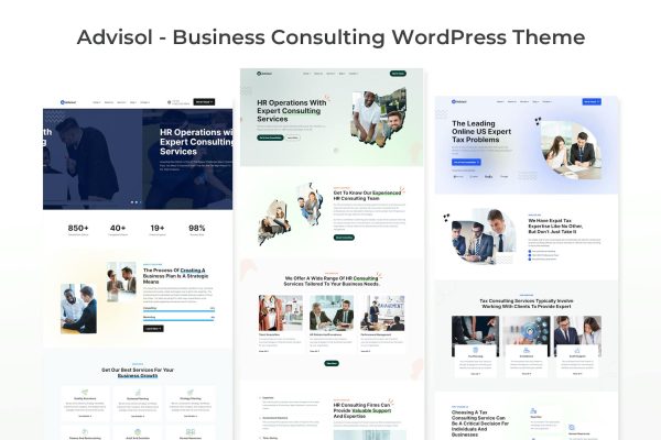 Download Advisol - Business Consulting WordPress Theme advisor, agency, business, consultant, consulting, corporate, elementor, finance, financial