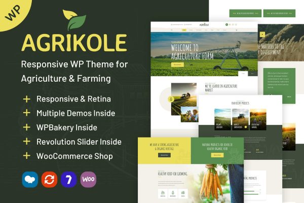 Download Agrikole | WordPress Theme for Agriculture Farms Responsive Multiple Demos WordPress Theme Tailored for Agriculture & Farming Business