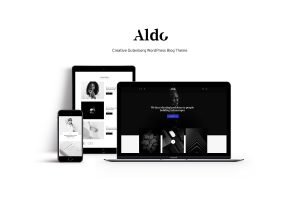 Download Aldo Black and White Gutenberg Blog WordPress Theme