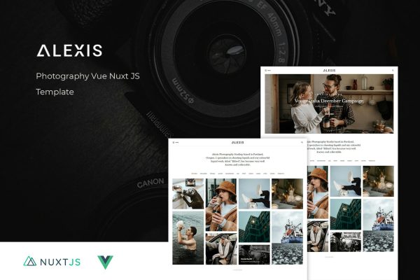 Download Alexis - Photography Vue Nuxt JS Template Alexis Vue Nuxt JS Template is a combination of outstanding and excellent features