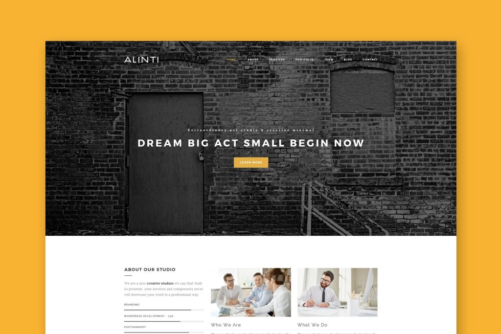 Alinti - Minimal HTML Portfolio Minimal HTML Portfolio - Prime Access