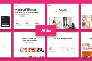 Download Alita - Web Studio WordPress Theme Creative WordPress Theme best suited for contemporary web design studio and creative agency