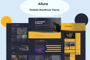 Download Allura - Portfolio WordPress Theme agency, bootstrap, business, clean, freelancer, landing page, minimal, minimal portfolio