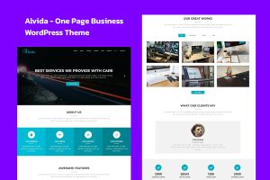 Download Alvida - One Page Business WordPress Theme Alvida is One Page Business WordPress Theme fresh and clean Design. It makes for corporate/business