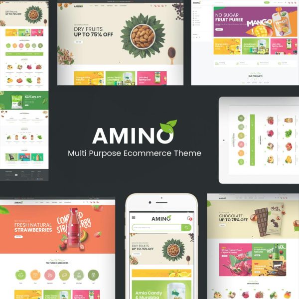 Download Amino - Organic & Food WordPress Theme