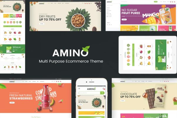 Download Amino - Organic & Food WordPress Theme