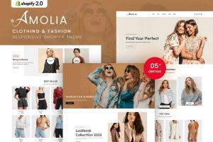 Download Amolia - Clothing & Fashion Shopify Theme Clothing & Fashion Responsive Shopify Theme