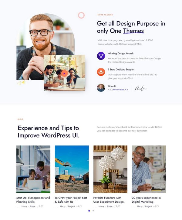 Download AMZ - All in One Creative WordPress Theme Modern Creative WordPress Theme, All in One  UX UI Design, One Click Install No Coding Required