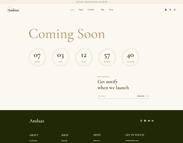 Download Andaaz - Lifestyle and Travel Blog WordPress Theme For all modern creative, Lifestyle magazine , and travel blog website