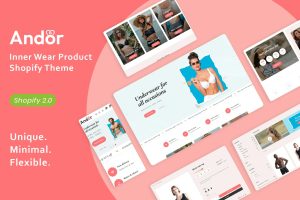 Download Andor - Inner Wear Product Shopify Theme Inner Wear, Bra Vest Panties & Lingerie Shop Section based Online Store 2.0 Shopify Theme